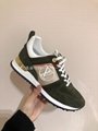              Run Away Sneaker 1A3CW4 suede calf leather Monogram-canvas shoes  8