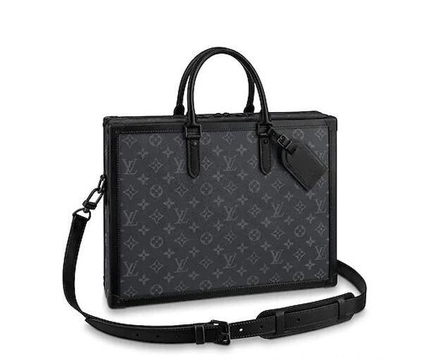 Louis Vuitton Soft Trunk Briefcase LV M44952 LV men fashion handbag shoulder bag