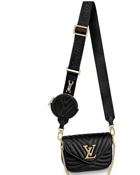 Louis Vuitton New Wave Multi-Pochette crossbody handbag LV M56461 shoulder bags 