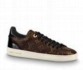 Louis Vuitton FRONTROW SNEAKER LV low top lace up sneaker shoes women 