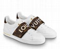 Louis Vuitton FRONTROW SNEAKER LV low top lace up sneaker shoes women 