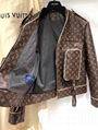 Louis Vuitton Monogram Admiral Jacket LV 1A5Q6E belt leather biker jackets men 