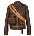 Louis Vuitton Monogram Admiral Jacket LV 1A5Q6E belt leather biker jackets men 