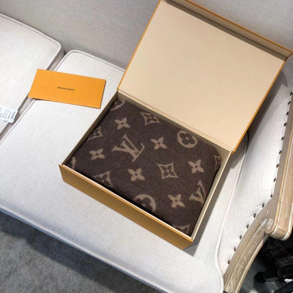 Louis Vuitton Neo wool cashmere Monogram Blanket LV M70439 shop desinger LV sale