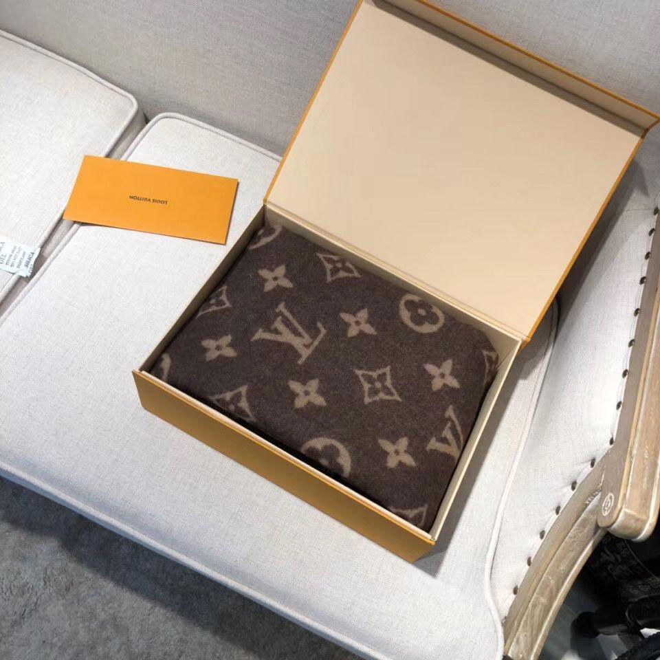 Louis Vuitton Neo wool cashmere Monogram Blanket LV M70439 shop desinger LV sale