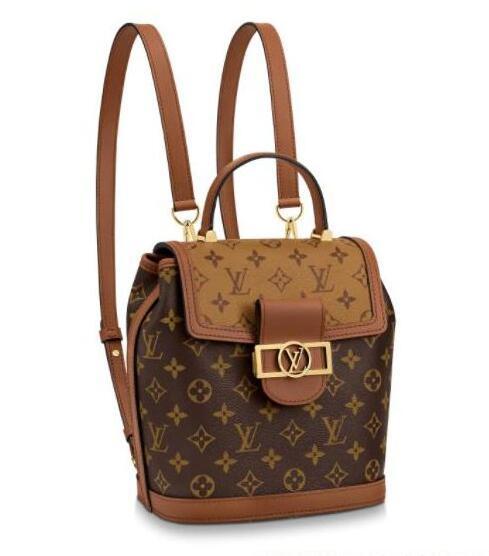 Louis Vuitton Dauphine Monogram Backpack PM LV M45142 magnetic lock women bags