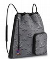 Louis Vuitton Drawstring Backpack M44940 Virgil Abloh Monogram metallic rainbow