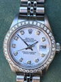 Rolex Lady Datejust 79174 Steel 26mm White Diamond Dial Diamond Bezel