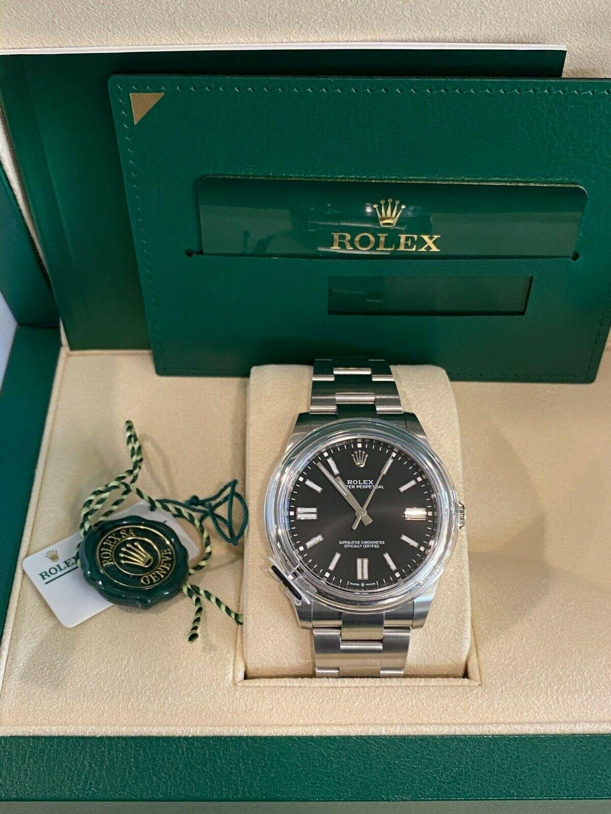 2020 Rolex OP Black Dial Novelty 2020 Oyster Perpetual 41 watch 124300
