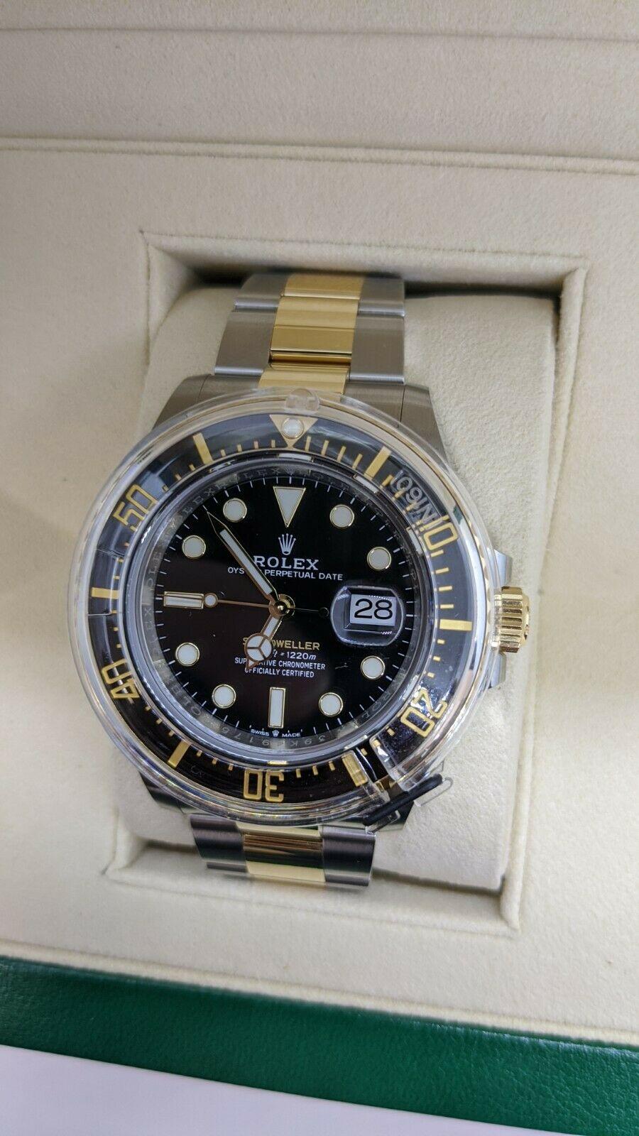 2020 Rolex Sea-Dweller 18K Yellow Gold & Stainless Steel & Ceramic Watch -126603 5