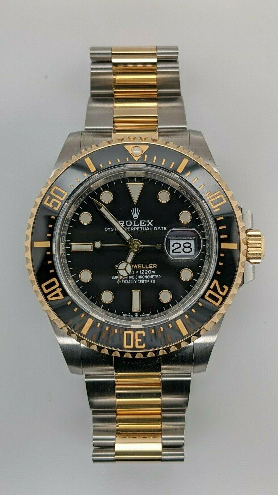 2020 Rolex Sea-Dweller 18K Yellow Gold & Stainless Steel & Ceramic Watch -126603