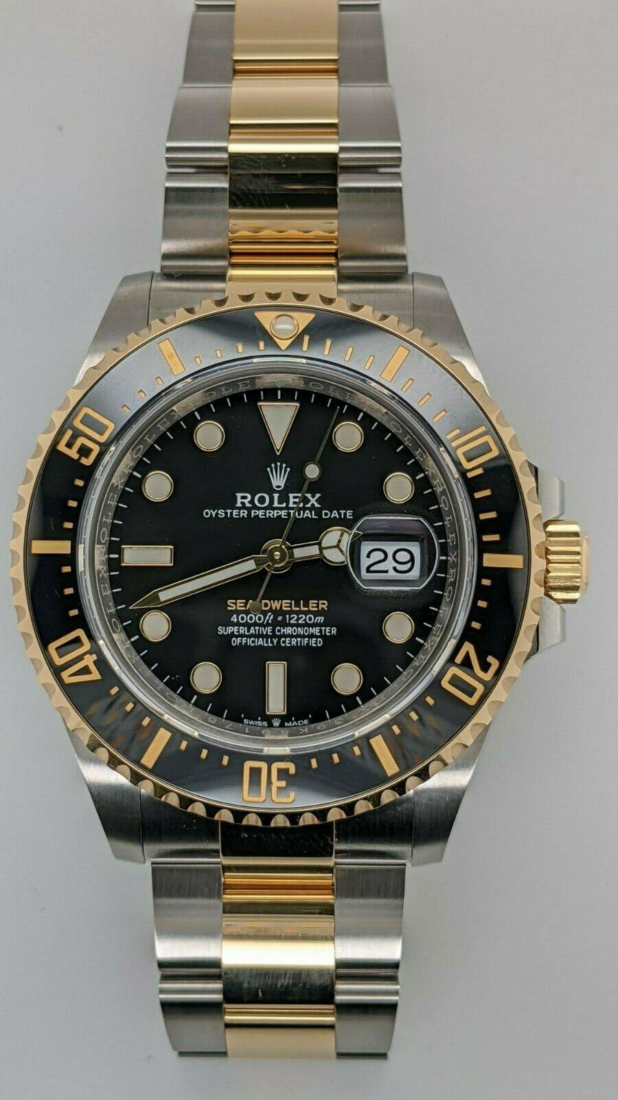 2020 Rolex Sea-Dweller 18K Yellow Gold & Stainless Steel & Ceramic Watch -126603 4