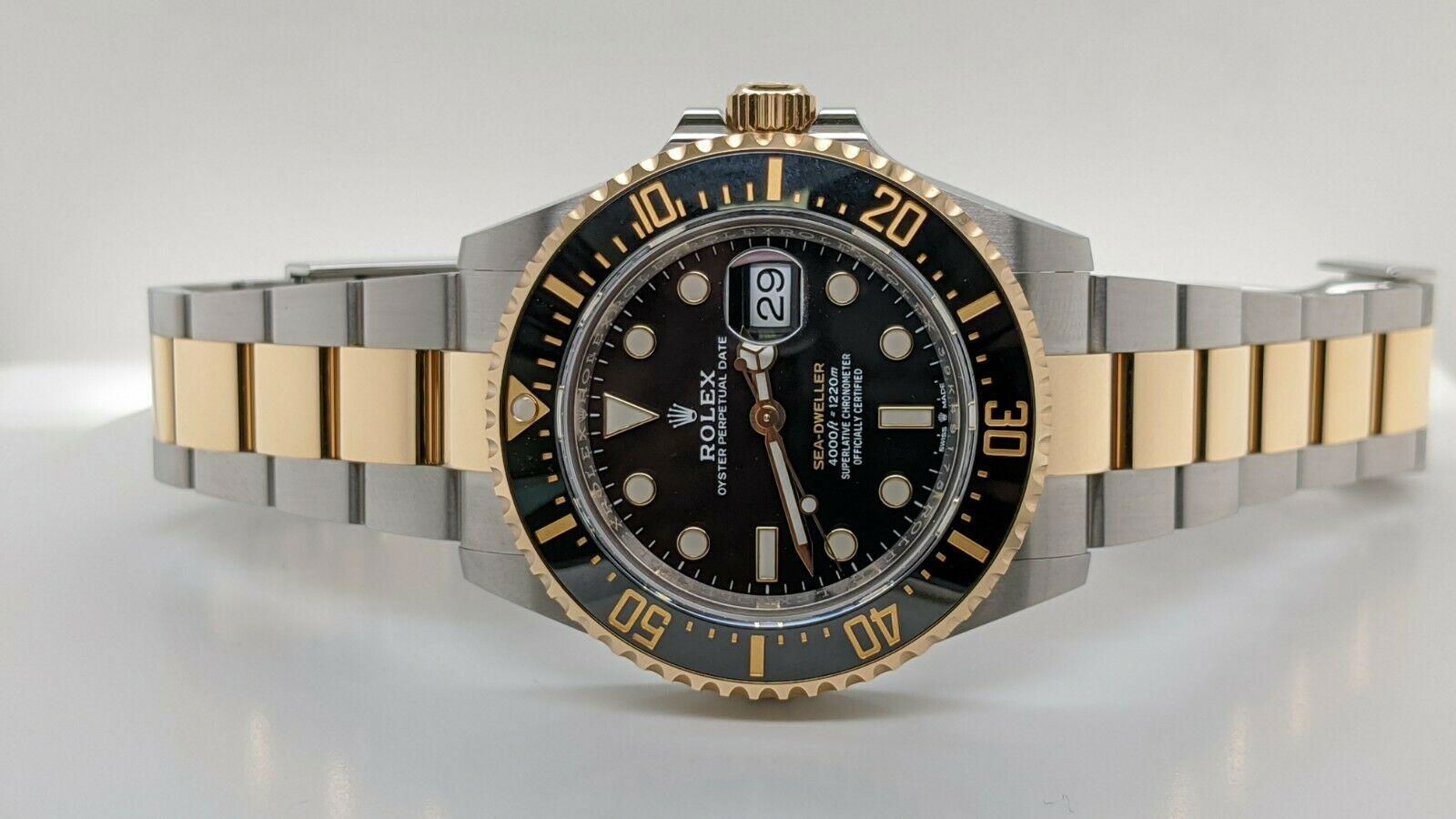 2020 Rolex Sea-Dweller 18K Yellow Gold & Stainless Steel & Ceramic Watch -126603