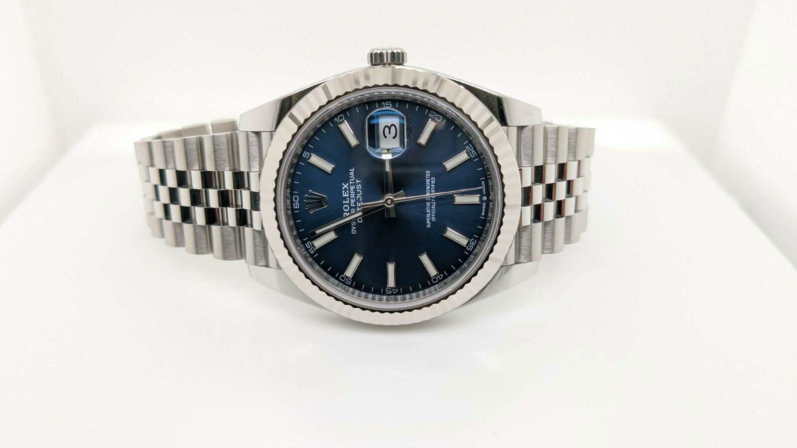 2020 Rolex Datejust 126334 Steel & 18K Gold Watch 41mm - NEW - Blue Index Dial 5