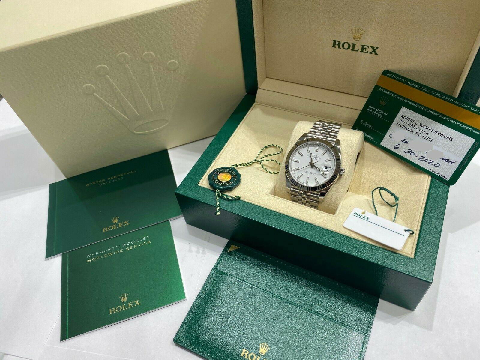 BRAND NEW Rolex Datejust 41 White Dial 126334 Stainless Steel Box Papers 4