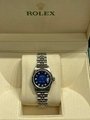 Rolex Ladies Datejust 79174 Blue Diamond Dial Stainless Steel Box Papers 2002
