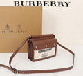 Burberry Mini Horseferry Print Title Bag with Pocket Detail brown