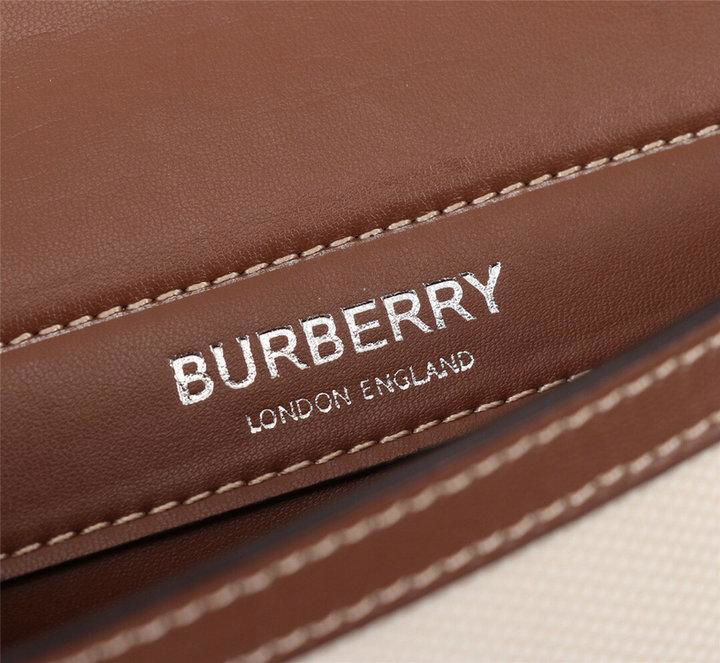 Burberry Mini Horseferry Print Title Bag with Pocket Detail brown