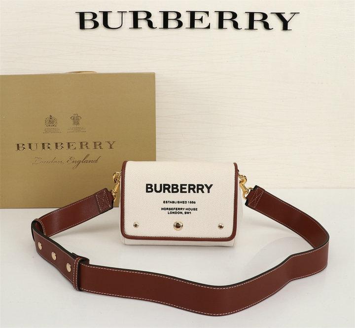 Burberry Small Horseferry Print Cotton Canvas Crossbody Bag 