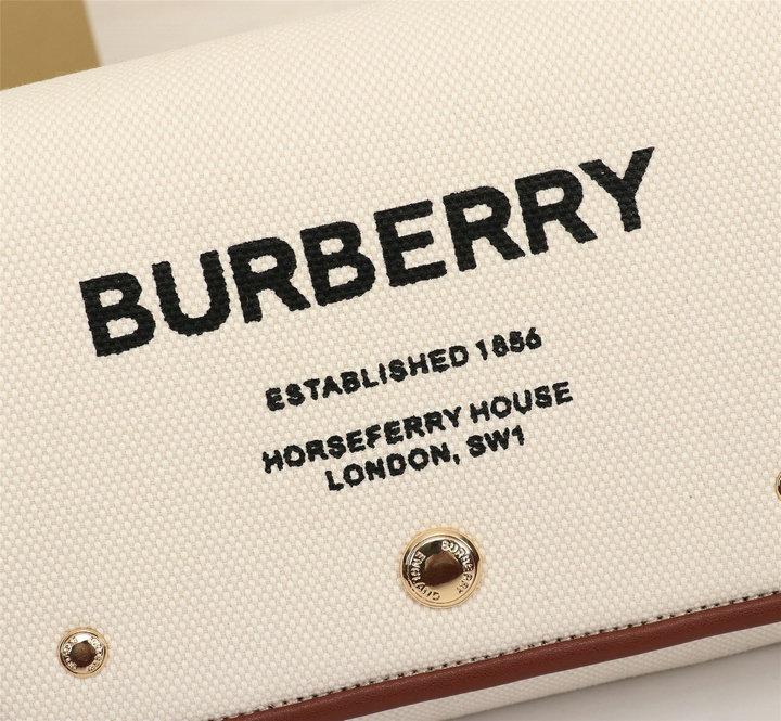 Burberry Small Horseferry Print Cotton Canvas Crossbody Bag 