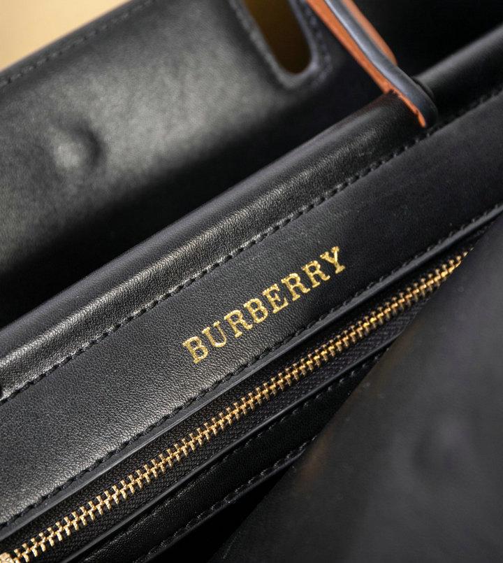 Burberry Medium Monogram Stripe E-canvas Title Bag