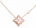 Louis Vuitton COLOR BLOSSOM STAR PENDANT LV necklace PINK GOLD