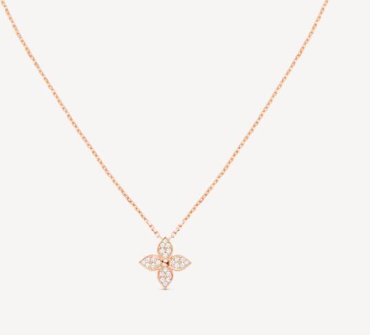 Louis Vuitton COLOR BLOSSOM STAR PENDANT LV necklace PINK GOLD