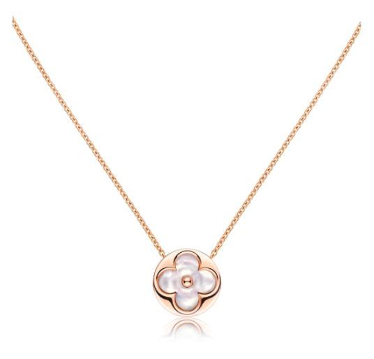 Louis Vuitton COLOR BLOSSOM STAR PENDANT LV necklace PINK GOLD