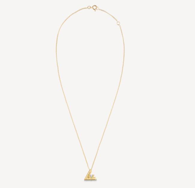 LV VOLT ONE SMALL PENDANT YELLOW GOLD AND DIAMOND