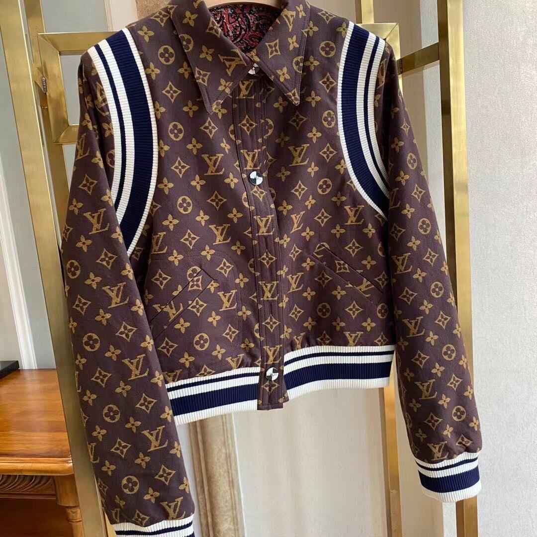 Shop Louis Vuitton MONOGRAM 2022-23FW Monogram Cotton Logo Bomber Jackets  (1AAT6O) by Bellaris