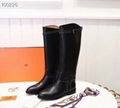 Hermes Knight stud knee boots 