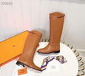 Hermes Knight stud knee boots 