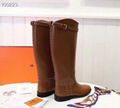 Hermes Knight stud knee boots 