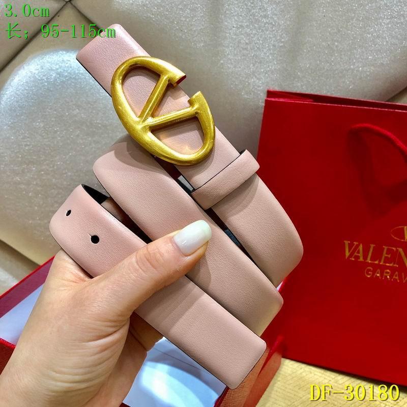 Valentino Vee Ring Belt pink