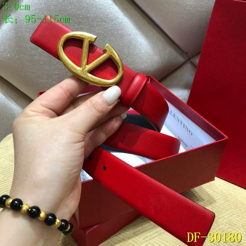 Valentino Vee Ring Belt red