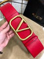 Balenciaga BB leather belt red