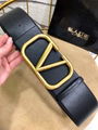 Balenciaga BB leather belt black