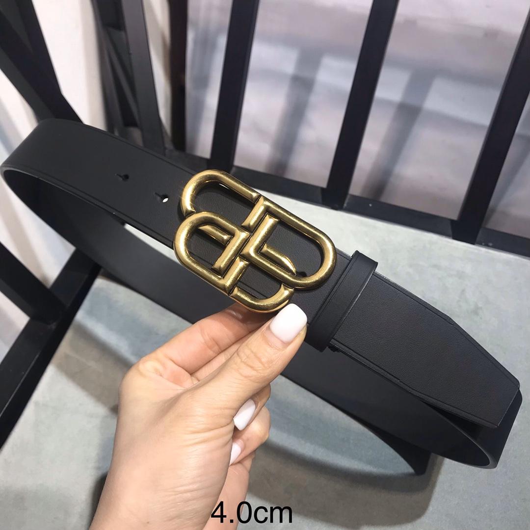 Balenciaga BB leather belt 