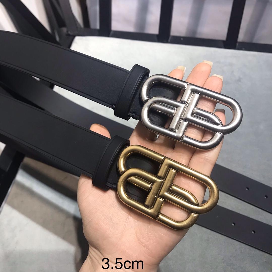 Balenciaga BB leather belt 