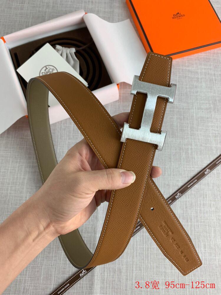 Hermes H belt buckle & Reversible leather strap 38mm