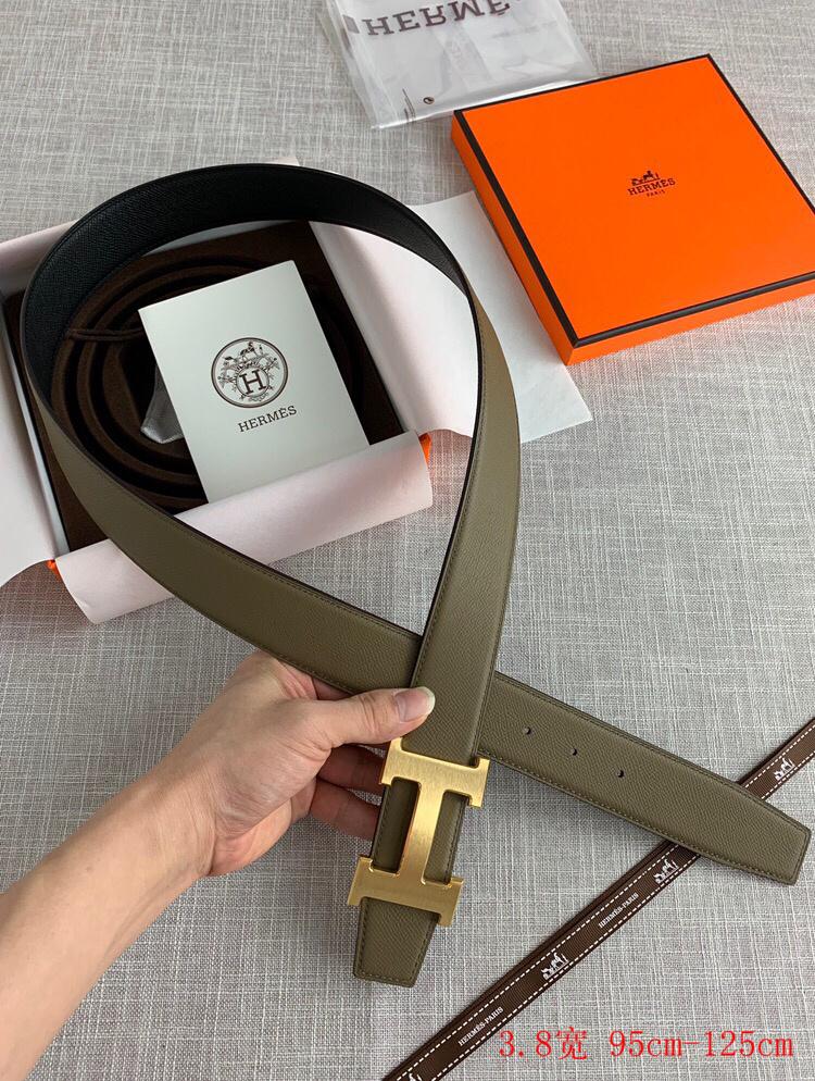 Hermes H belt buckle & Reversible leather strap 38mm