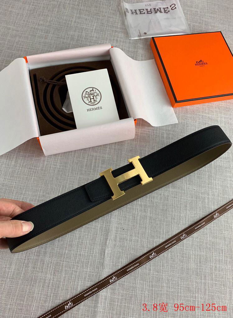 Hermes H belt buckle & Reversible leather strap 38mm