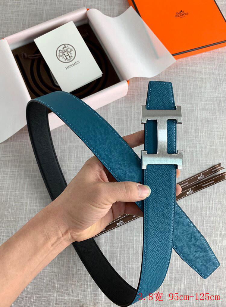 Hermes H belt buckle & Reversible leather strap 38mm