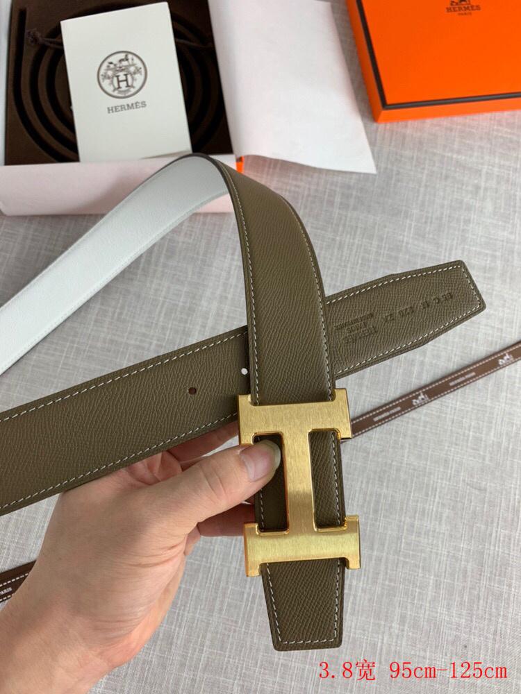 Hermes H belt buckle & Reversible leather strap 38mm