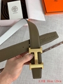 Hermes H belt buckle & Reversible leather strap 38mm