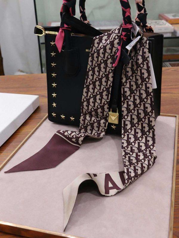 Toile oblique burgundy mitzah scarf Clearance