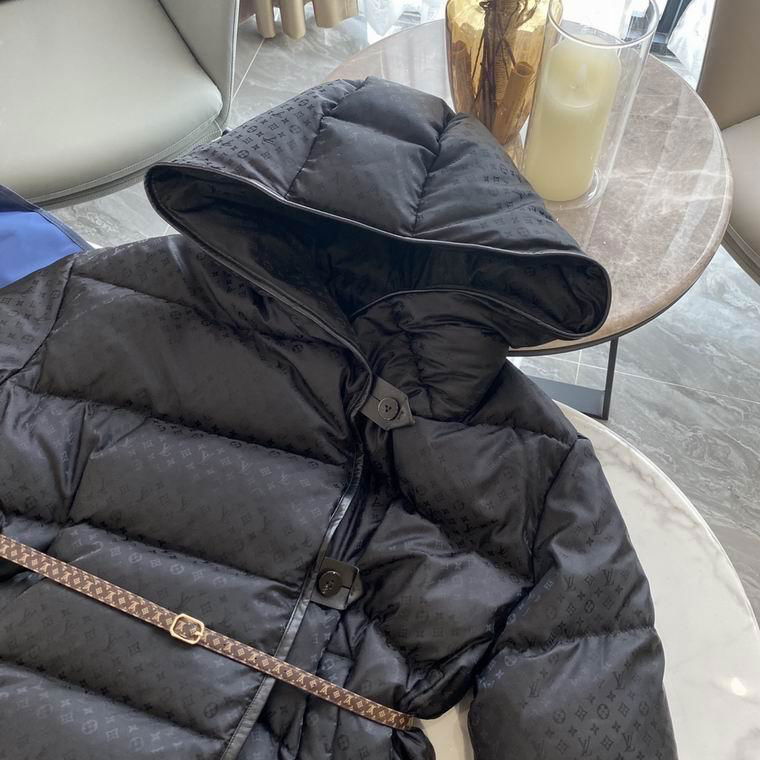 Louis Vuitton 1A83YK MONOGRAM JACQUARD HOODED DOWN JACKET