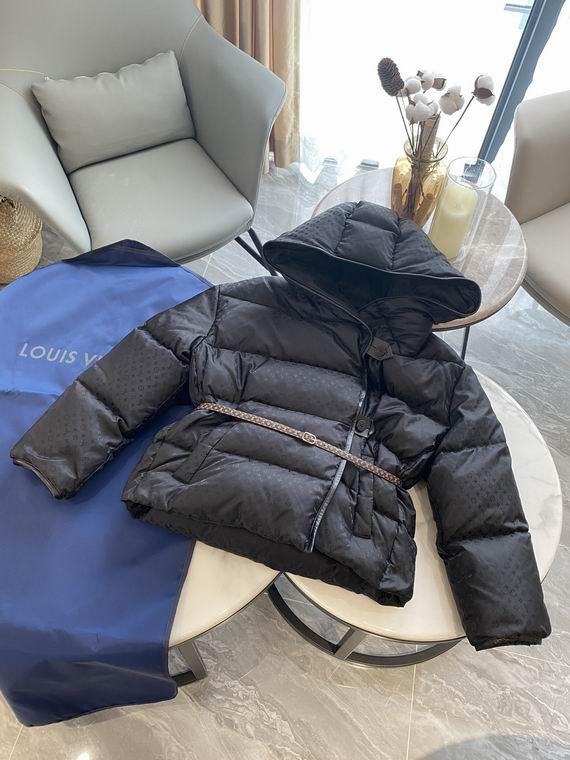 Louis Vuitton 1A83YK MONOGRAM JACQUARD HOODED DOWN JACKET