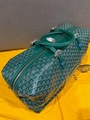 Goyard Boeing 55 Goyardine Green White Black Chevron Keepall Travel Duffle Bag