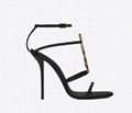 SAINT LAURENT Cassandra 110 patent-leather heeled sandals